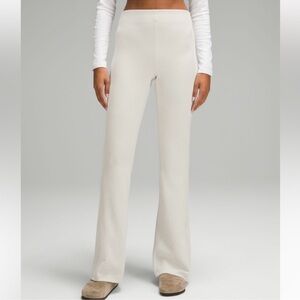 COPY - Lululemon Brushed Softstreme Ribbed Zip Flared Pant 32.5"